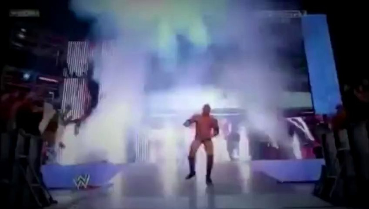 WWE Batista Returns to WWE Raw 1_20_14 Confronts Orton and Triple H