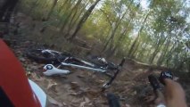 Mountain Bike Helmet Cam Crash