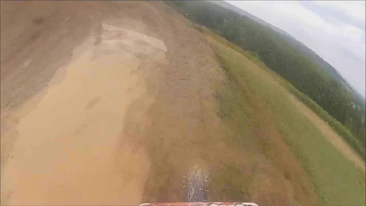 GO PRO CRASH - Motocross Corner Accident