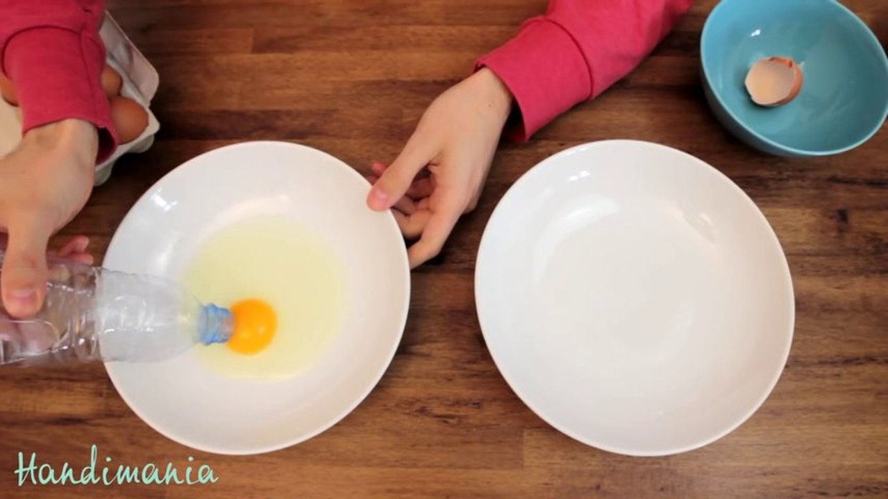 Cool Way To Separate Egg Yolk From White Using Plastic Bottle