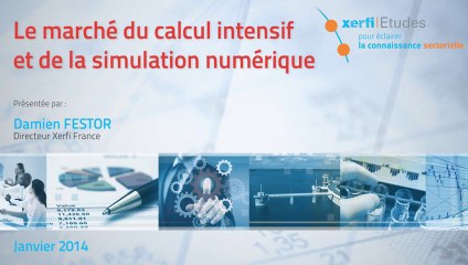 Xerfi France, Les acteurs et le marché du calcul intensif et de la simulation