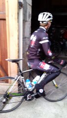 Départ pour la sortie sur route stage du 18 janvier 2014