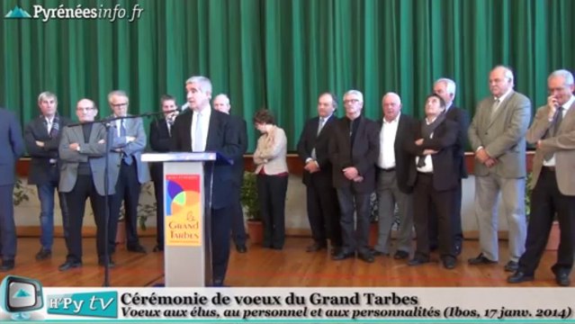 [GRAND TARBES] Les voeux de Daniel Fegne et Gérard Trémège (17 janvier 2014)