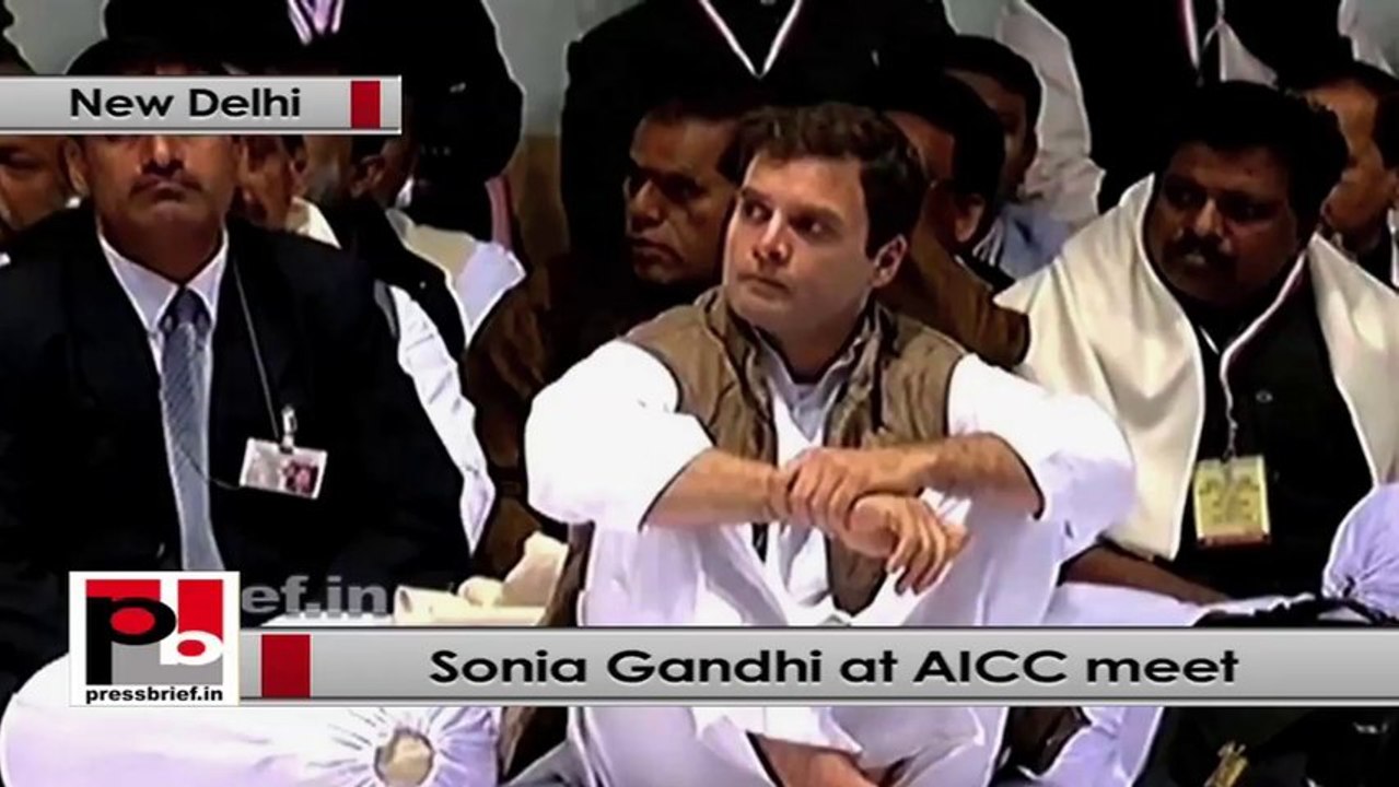 Sonia Gandhi at AICC Session: We have taken country forward and made it a strong one