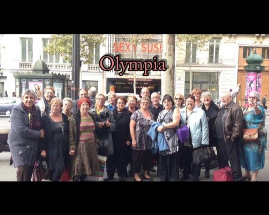 Les Mamys and Papys sur la scène de l'Olympia