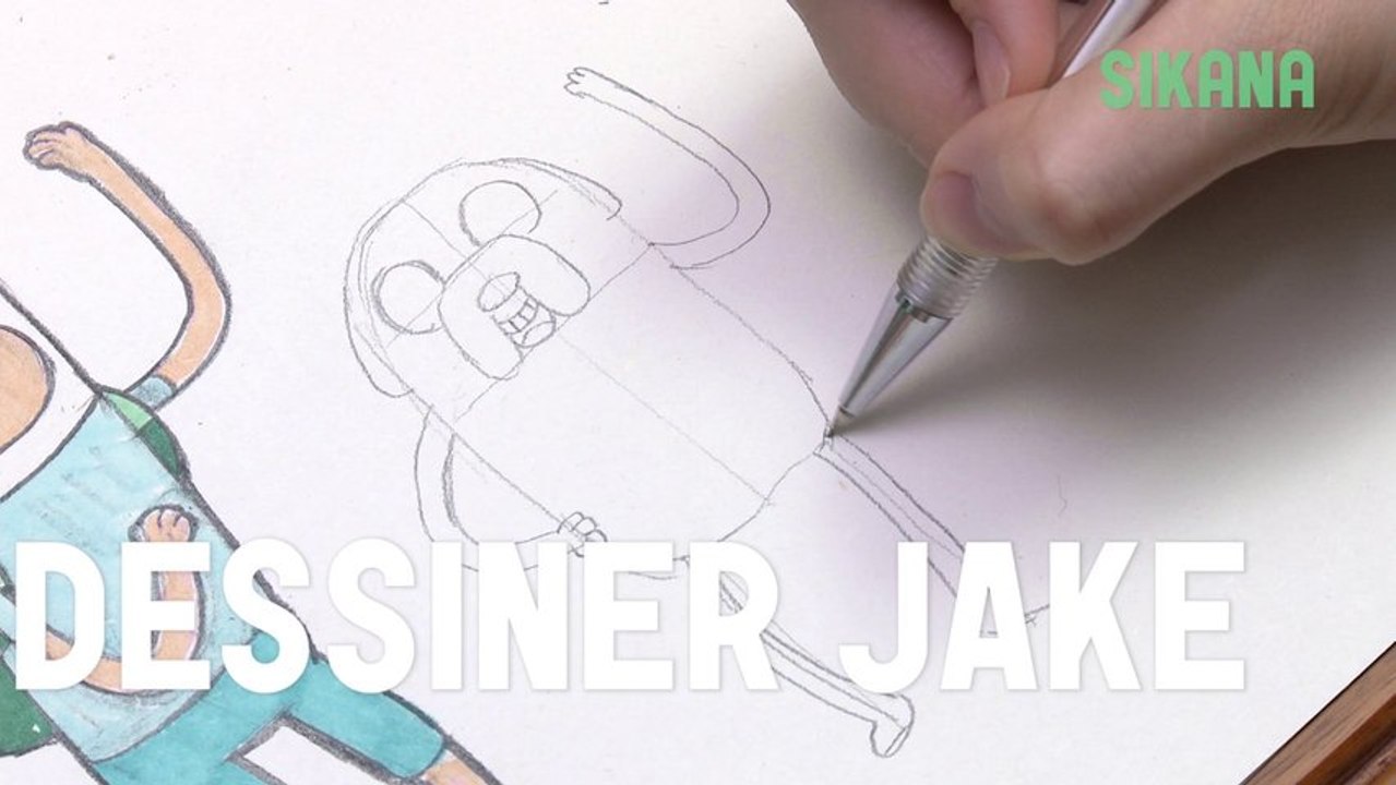 Comment dessiner Jake d'adventure time ?