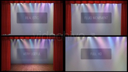 Curtain Open And Close Pack - After Effects Template