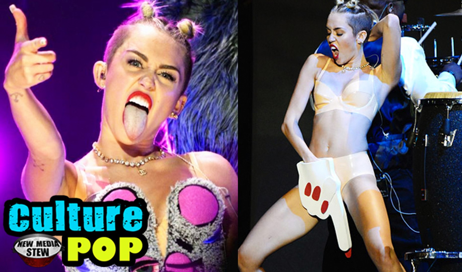 Miley Cyrus WRECKING BALL, WE CAN'T STOP VMA Performance & Endless TWERKING - NMS Culture P