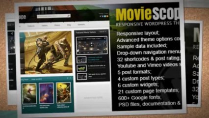 MovieScope Responsive Wordpress Portal Theme Download