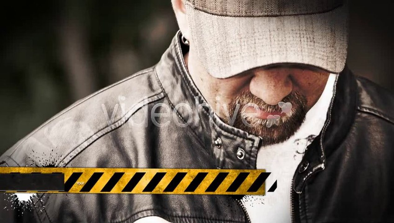 Hazard Grunge Paint Splat Lower Third - After Effects Template