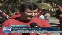 Sindicalizados salvadoreños apoyan campaña proselitista del FMLN