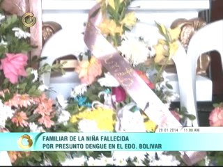 Comunidad en Bolívar reporta muerte de menor por presunto dengue y pide decretar emergencia