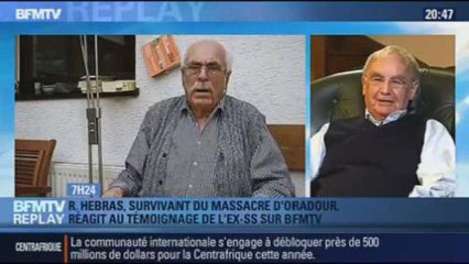 BFMTV Replay: Massacre d'Oradour: témoignage d'un ex-SS et réaction d'un survivant - 20/01