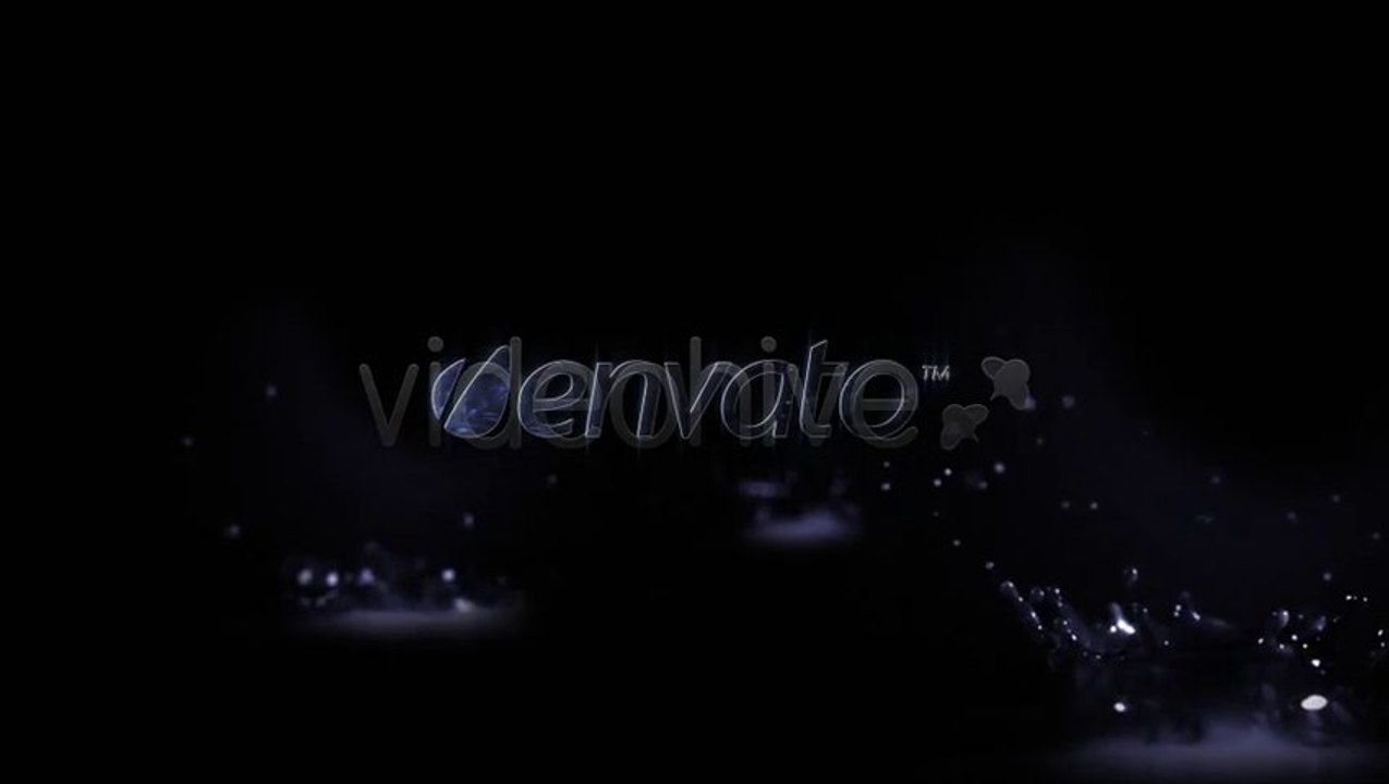 Water drops logo - After Effects Template