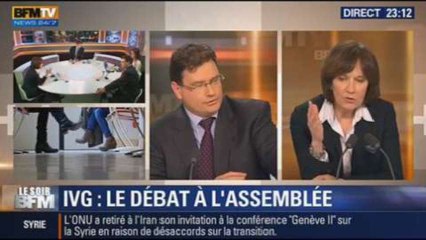 Le Soir BFM: IVG à l'Assemblée nationale: faut-il rouvrir le dossier ? - 20/01 4/5