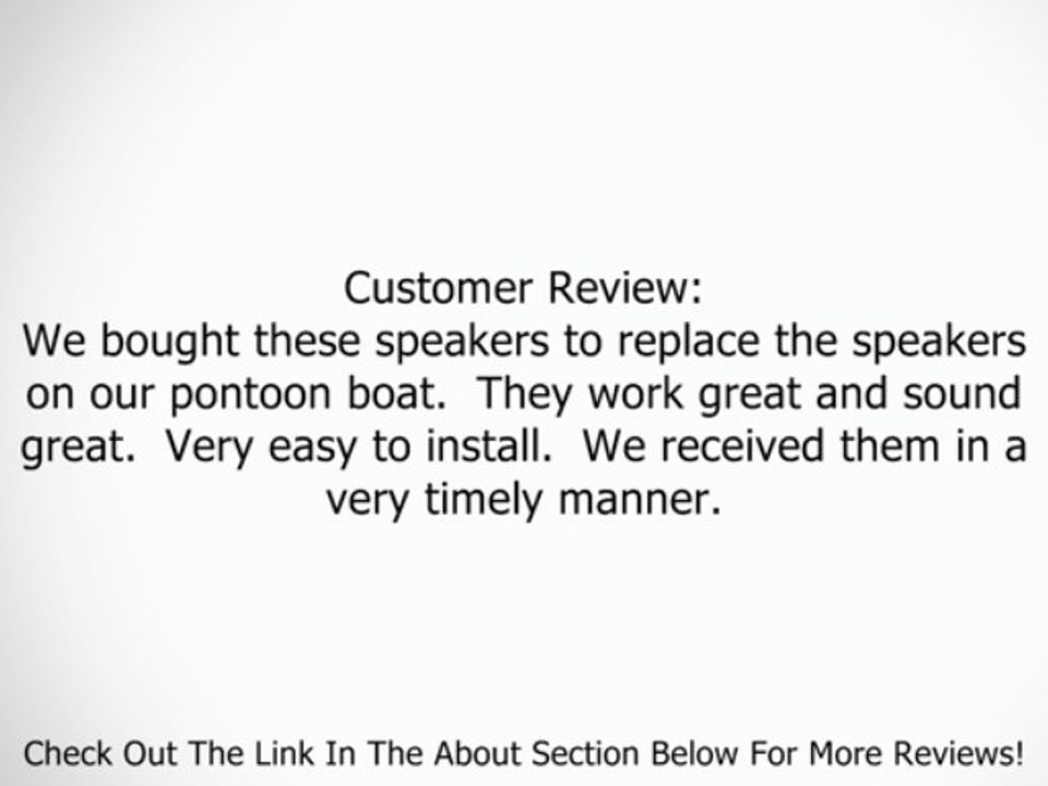 Boss Audio MR50B 5.25-Inch 2-Way Marine Speaker (Pair) Review