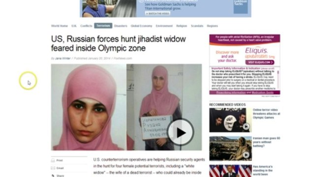 H7N9 BIRD FLU PROPANE TROUBLE ON WALL STREET SOCHI OLYMPIS BLACK WIDOW ON THE LOOSE