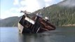 Boat intentionally capsizes to unload its cargo