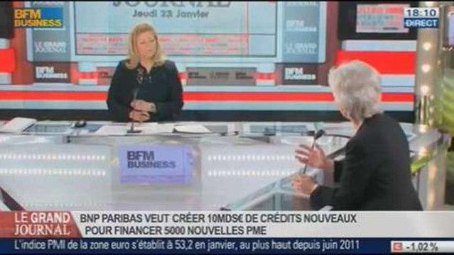 Marie-Claire Capobianco, responsable de la banque de détail en France de BNP Paribas, dans Le Grand Journal - 23/01 1/4