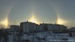 2 soleils dans le ciel - Effet d'optique impressionnant aperçu en Russie!