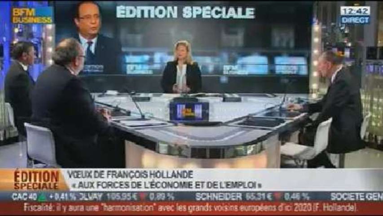 Emission spéciale: Analyse des vœux de François Hollande aux acteurs de l'économie et de l'emploi - 21/01 3/3