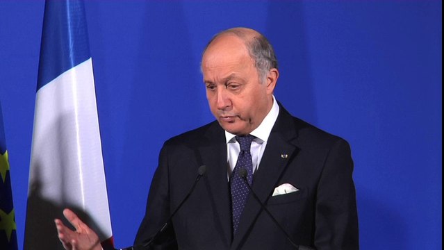 Point de presse de Laurent Fabius avec son homologue allemand, Frank-Walter Steinmeier (21/01/2014)