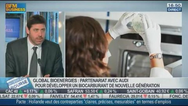 Global Bionergies signe un partenariat avec Audi pour développer la production d'Isooctane: Marc Delcourt, dans Intégrale Bourse – 21/01