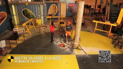 EM87 Abattre un arbre à la hache en moins de 5 minutes !