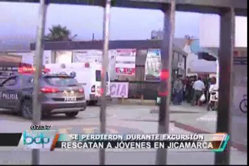 Policía rescató a jóvenes que se extraviaron en cerro de Jicamarca