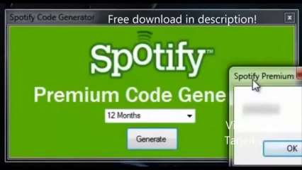 [Undetected] Spotify Premium Code Generator Hack,Generate Fr  January 2014