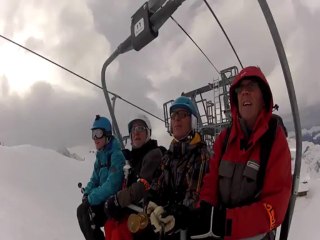 GoPro ski - La Plagne 19-1-14