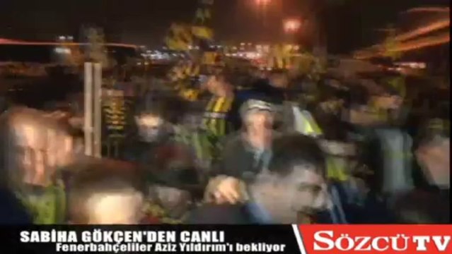 Sabiha Gökçen'de Aziz Yıldırım coşkusu