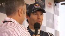Formula 1 2011: Mark Webber demo in Melbourne - Bolt Bridge