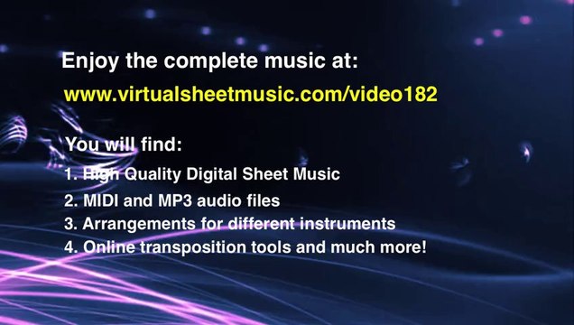 Edouard Lalo's Symphonie Espagnole Op.21 Allegro ma non troppo for Violin and Piano, sheet music - Video Score