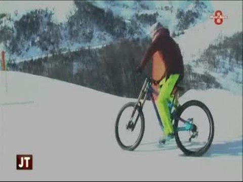 Sport : Découverte de VTT sur neige (Les Menuires)