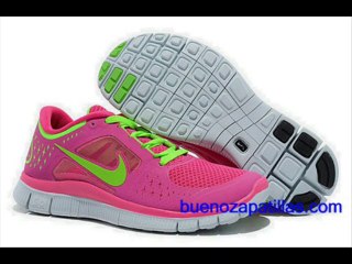 mujer nike free run 3 zapatillas baratas surcos flexibles a lo largo y ancho