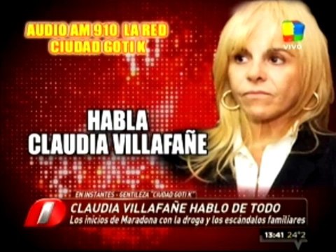 claudia villafañe rial maradona droga