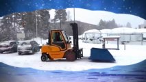 Работа погрузчика зимой  |www.kiit.ru| пример работы автопогрузчика зимой