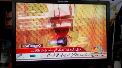 K-Follower Robot on News Channel JAAG TV (CNBC)