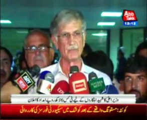 Minister Pervez Khattak condemned the attack in Charsadda