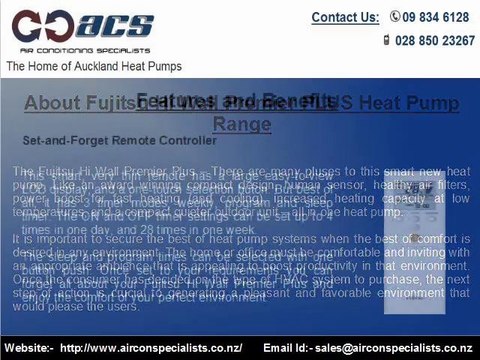 Fujitsu Heat Pumps Auckland