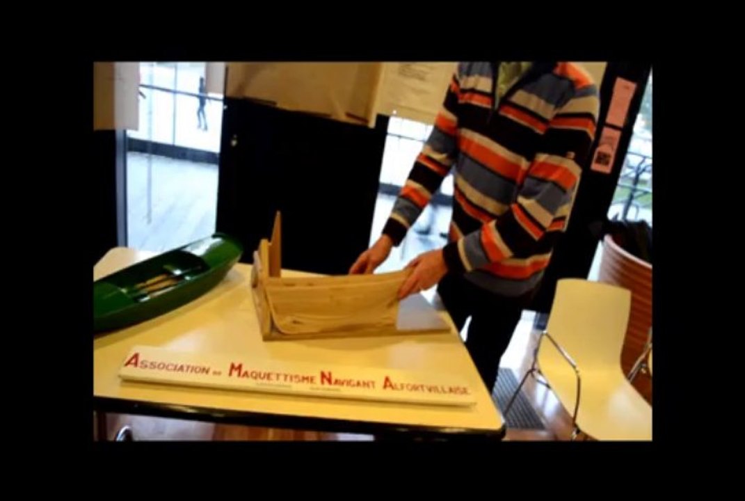 L' Association Maquettisme Navigant d'Alfortville à la médiathèque du Pôle Culturel le 18/01/2014