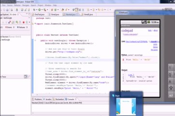 Android webdriver demo