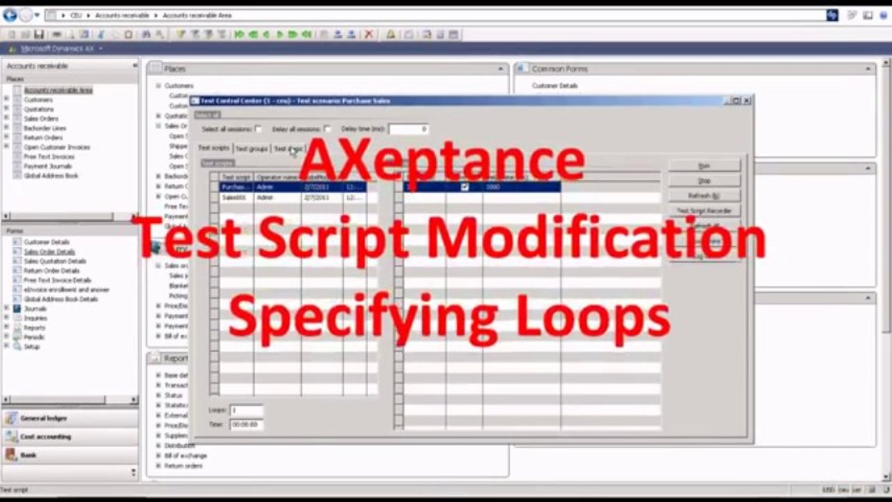 AXeptance Regression Testing with Microsoft Dynamics AX