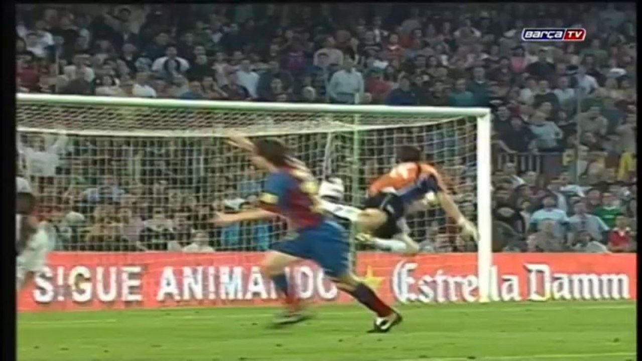 Messi's first goal in a competitive game