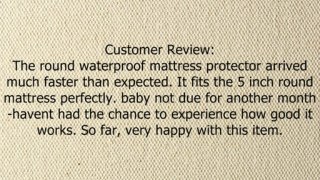 Round Crib Waterproof Mattress Protector Review