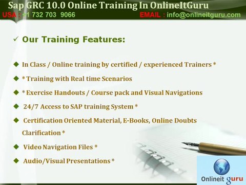 SAP Grc(Governance Risk Compliance)10.0 Online Training and Server Access |Online Sap Grc Training USA, UK, CANADA, Australia, Singapore,India