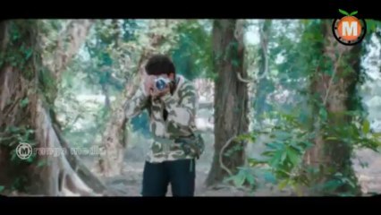 Thaneesh And Ramya Nambeesan Saved By Some One  From The  Tiger From Telugu Abbai Movie