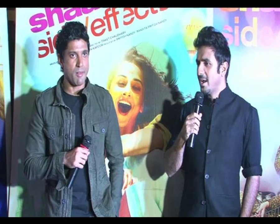 Farhan Akhtar in an auto