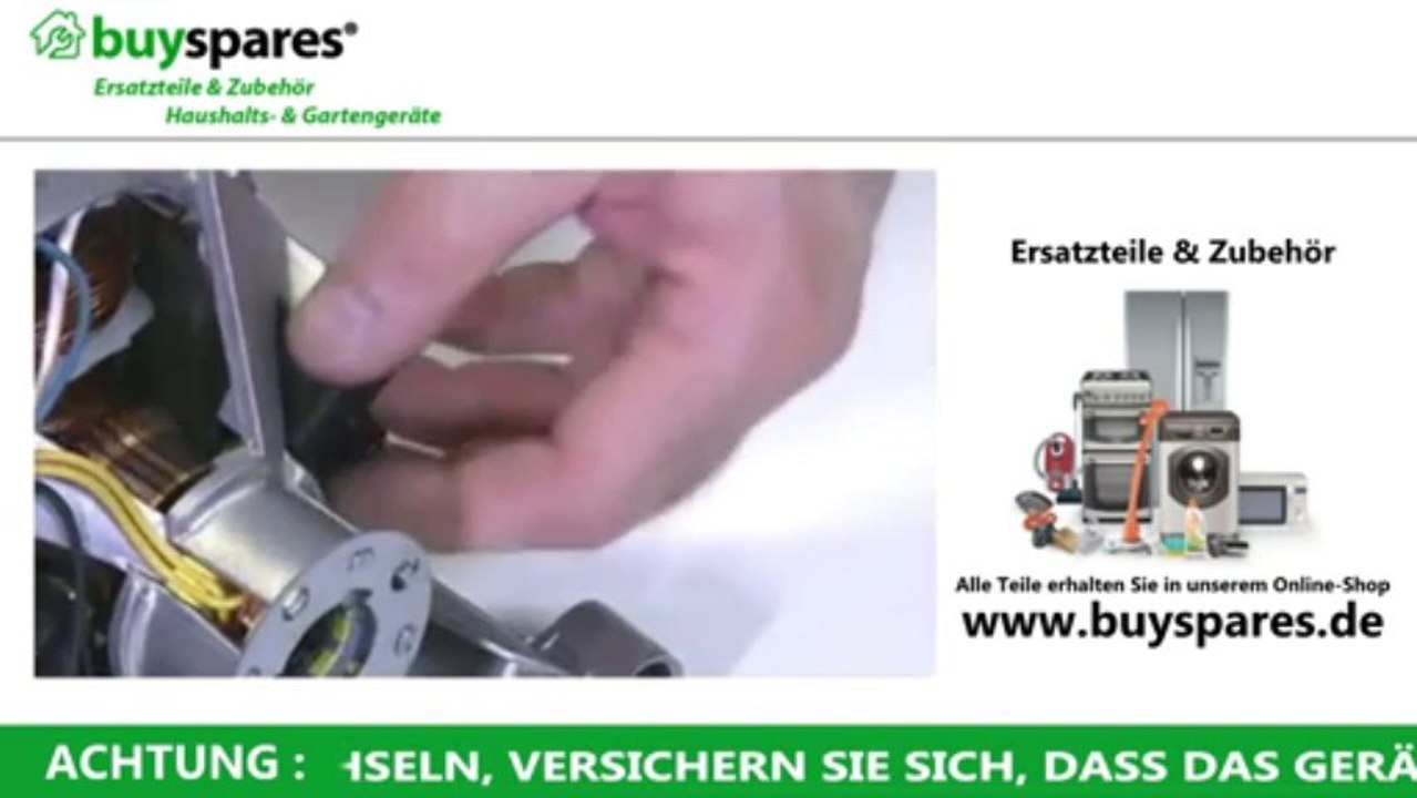 Kohlebürste bzw. Motorkohlen eines Waschmaschinenmotors wechseln